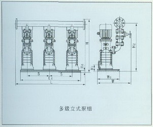 多级立式泵组图