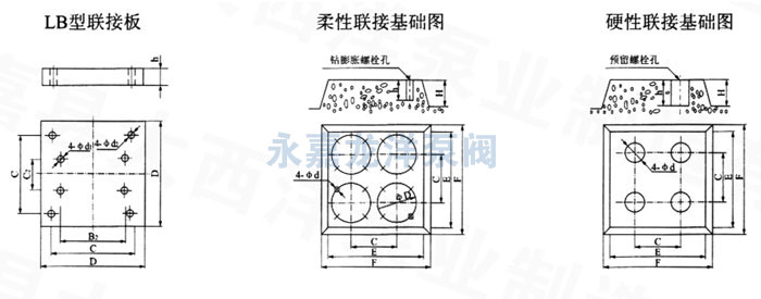 XBD-ISW卧式消防泵安装尺寸图