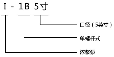 I-1B型浓浆泵型号意义